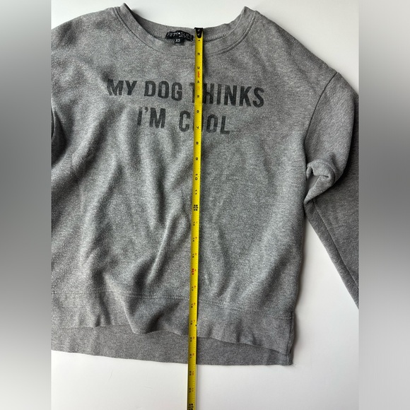 Boutiques sweatshirt extra small,  Brand Fifth Sun, color gray - Picture 4 of 6